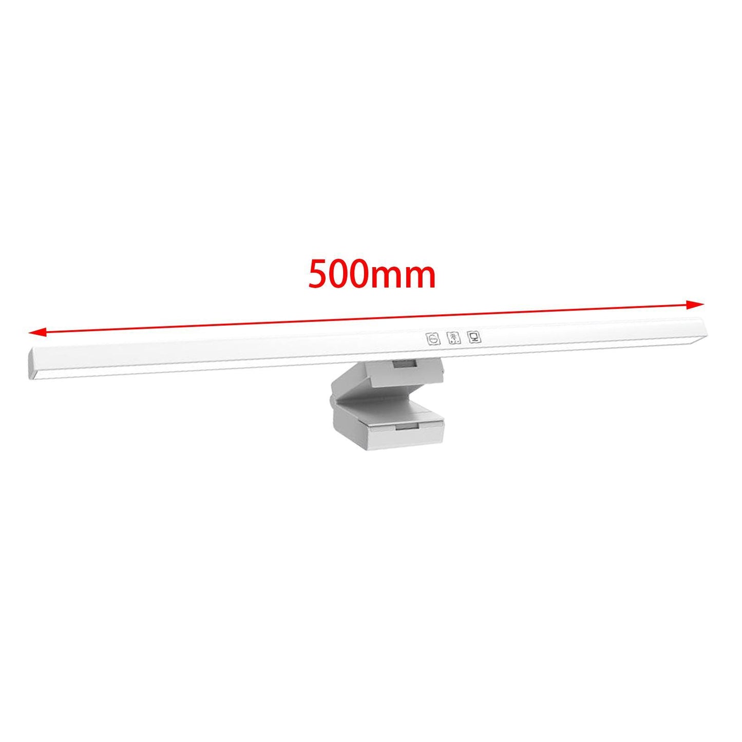 LuxiDesk Clip Pro Blanc — Barre lumineuse écran 50cm version blanche avec télécommande sans fil et fixation universelle