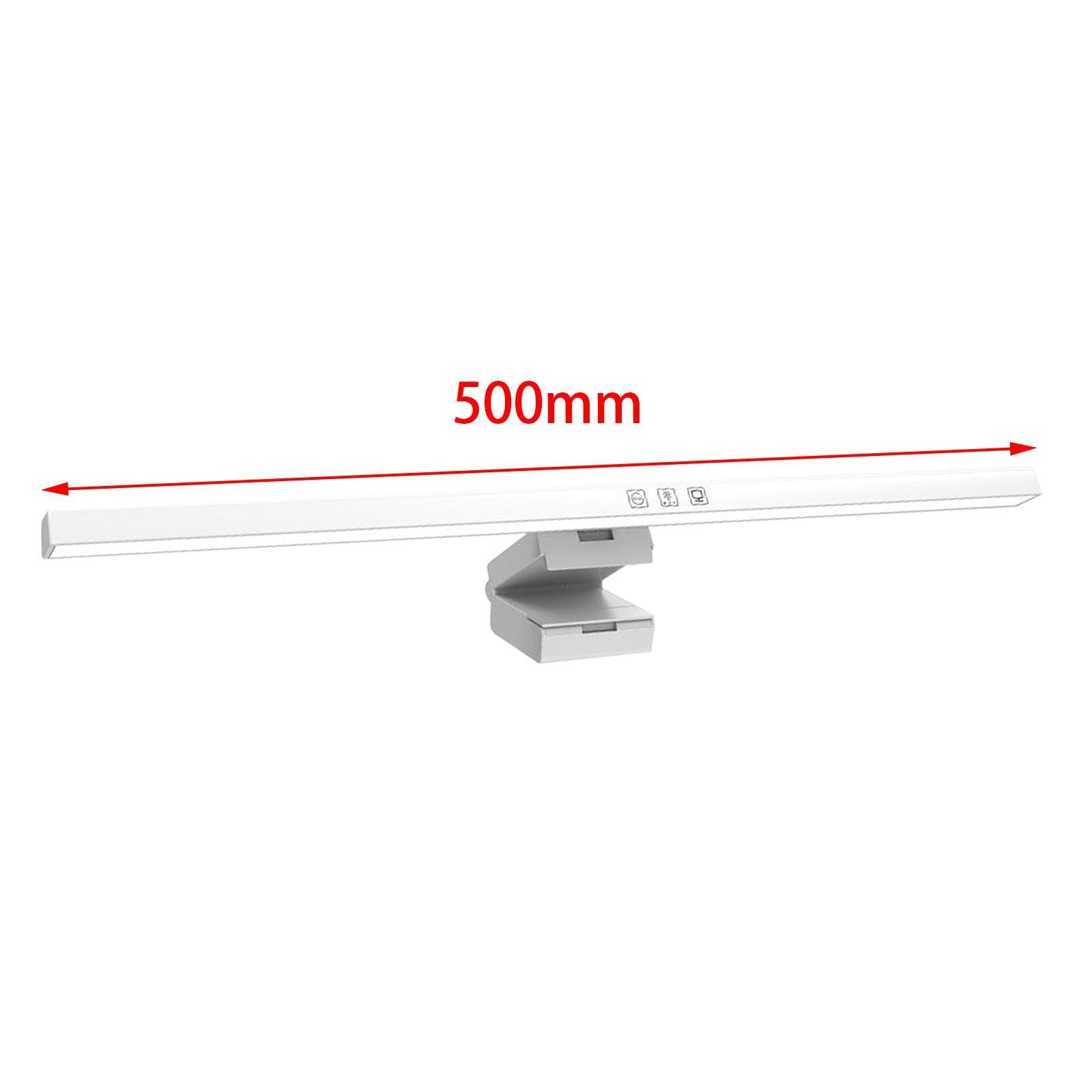 LuxiDesk Clip Pro Blanc — Barre lumineuse écran 50cm version blanche avec télécommande sans fil et fixation universelle