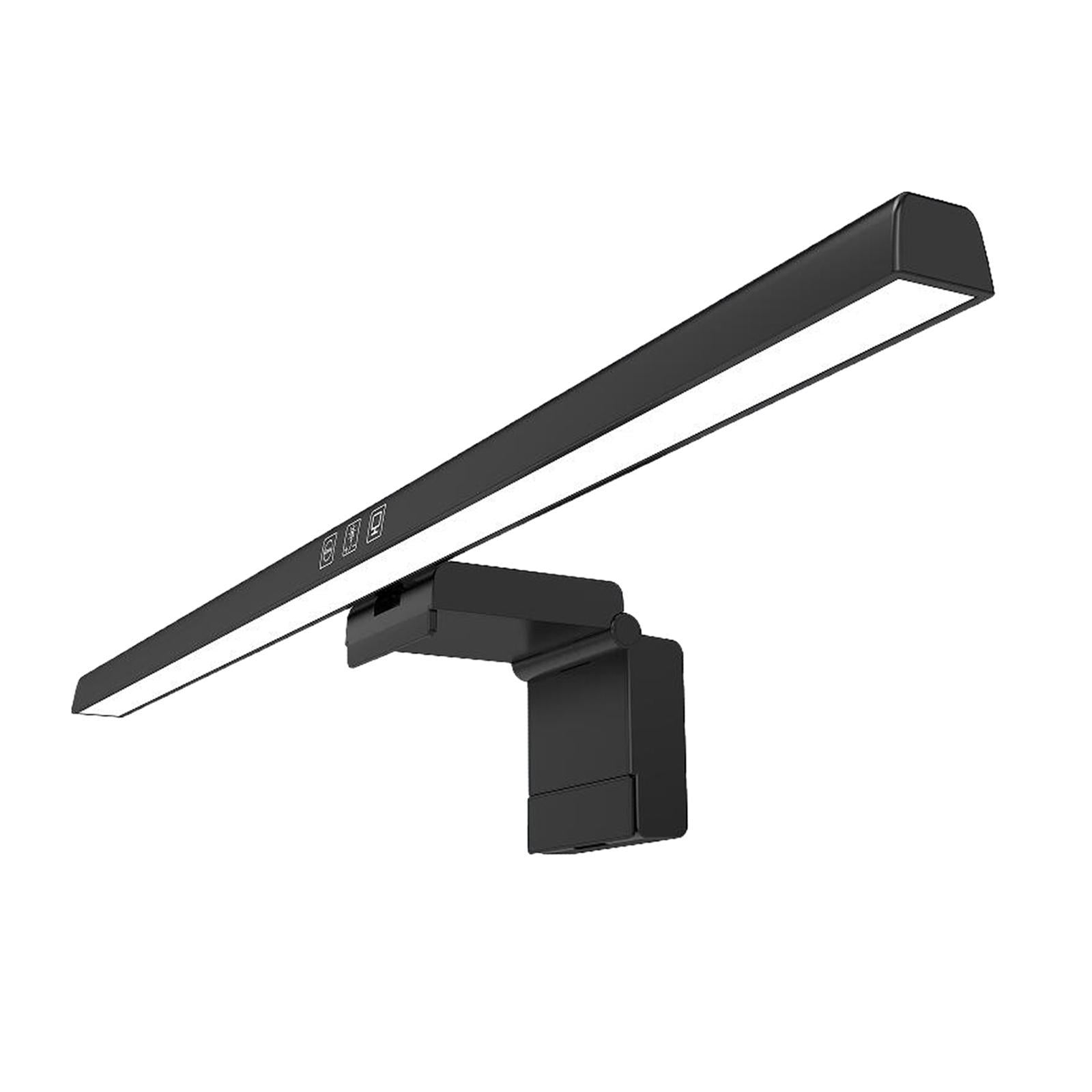 LuxiDesk Clip Pro Noir — Connexion USB-C et stepless dimming anti-fatigue visuelle pour de longues sessions