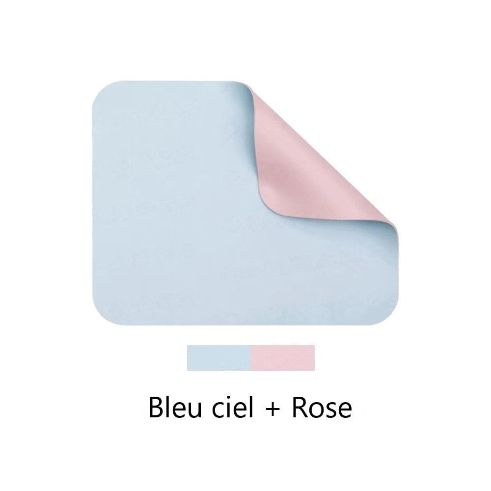 Tapis de souris Bleu ciel / Rose
