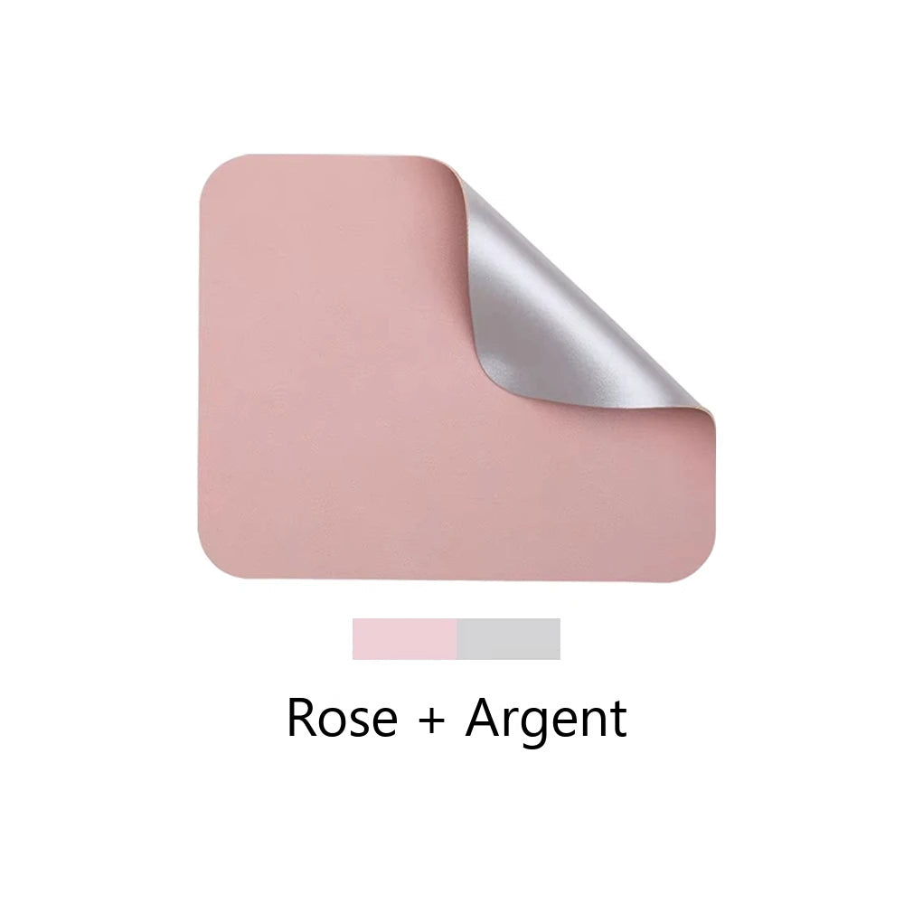 Tapis de souris Rose / Argent